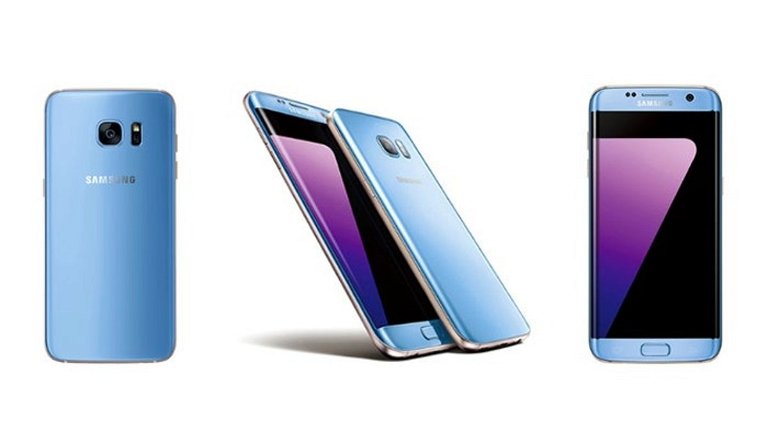 Vemos más de cerca el nuevo Galaxy S7 Edge azul coral