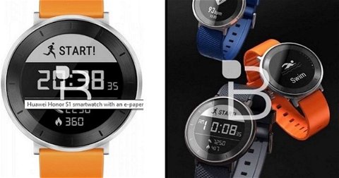 Honor S1, así sería el próximo smartwatch de Huawei con pantalla de tinta electrónica