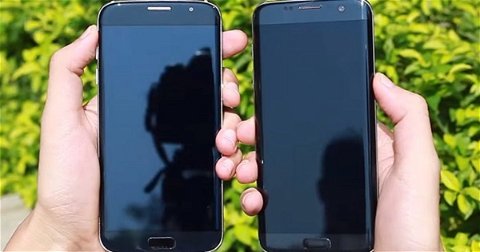 Comparativa visual del Bluboo Edge frente al S7 edge de Samsung