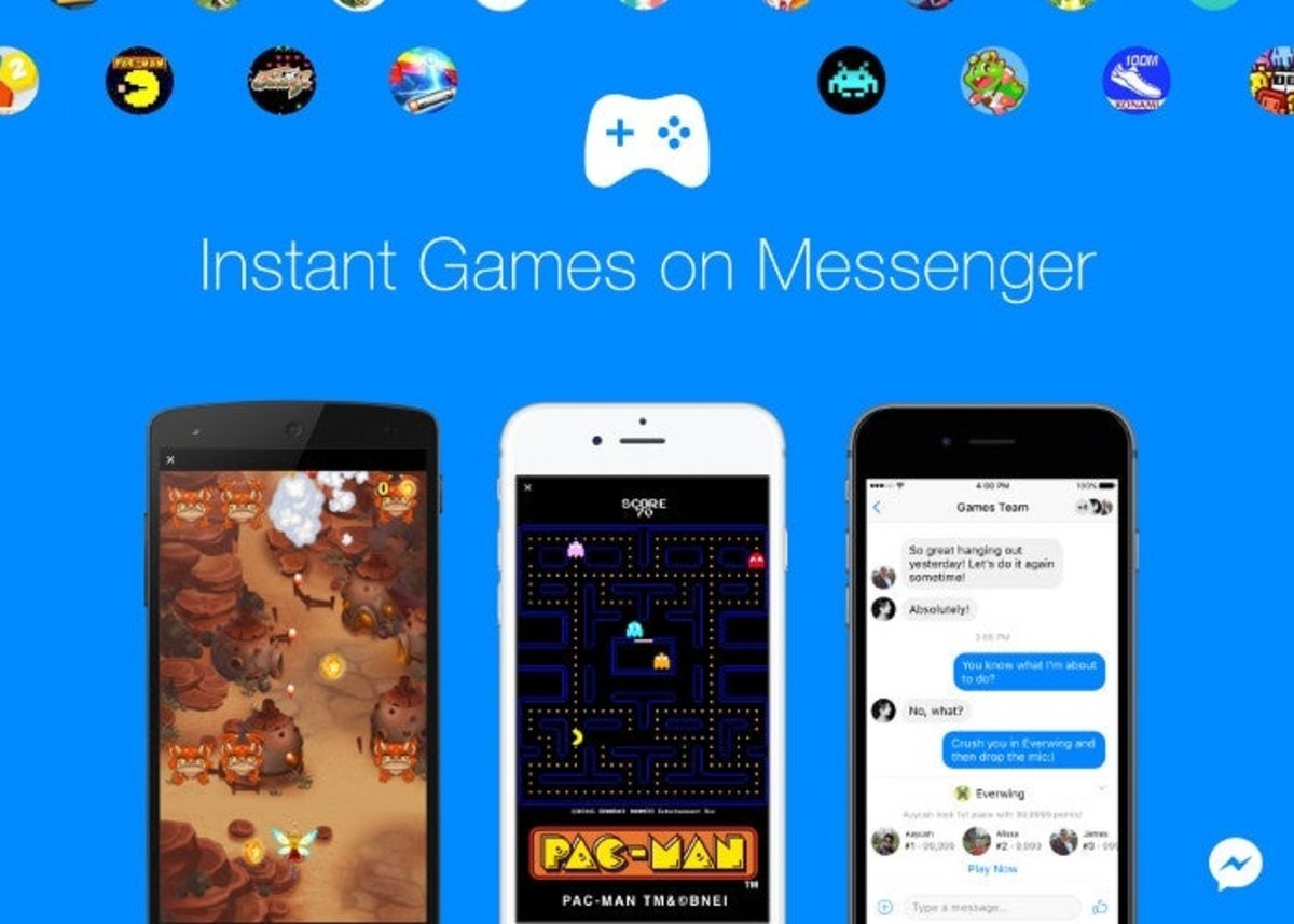 Llegan los juegos Instantáneos a Facebook Messenger