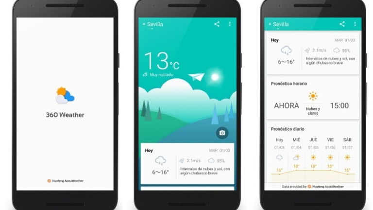 Con 360 Weather, ver el tiempo que hará en tu ciudad será una delicia