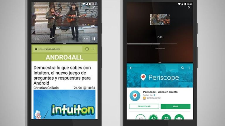 Ya puedes ver vídeos en pantalla dividida desde Periscope para Android