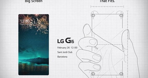 El LG G6 tendrá un 84,33% de pantalla según podemos ver en la invitación a su evento