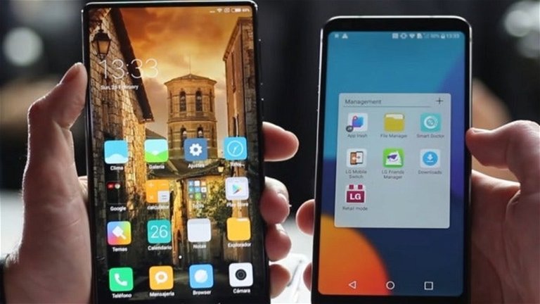 LG G6 vs Xiaomi Mi Mix, comparativa en vídeo