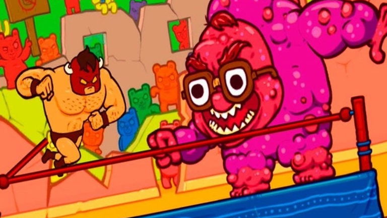 Si te gustan la lucha libre y los ositos de gominola, Burrito Bison es tu juego