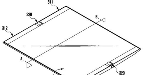 Samsung creó un sistema de bisagras para sus dispositivos plegables según estas patentes