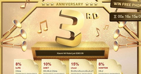 Móviles, tablets y todo tipo de gadgets en oferta con el tercer aniversario de GearBest