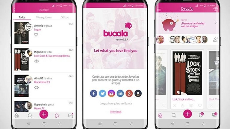 Buaala, la app con la que sabrás qué película ir a ver con tus amigos, llega a Android