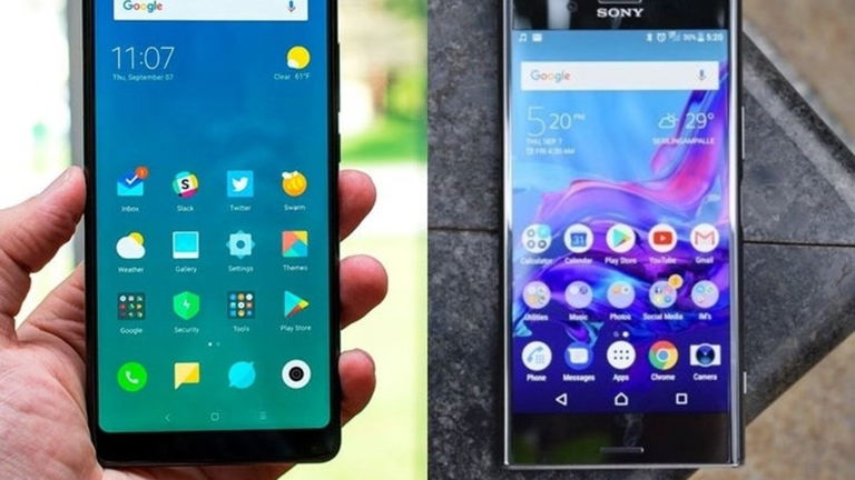 Belleza y potencia comparadas en la gama alta: Xiaomi Mi MIX 2 o Sony Xperia XZ Premium
