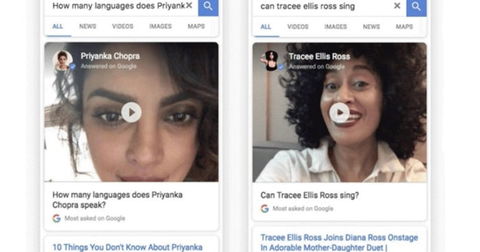 Los famosos responderán a tus dudas en vídeo en la búsqueda de Google