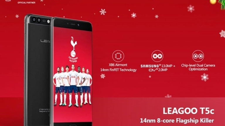 Aprovecha esta oferta navideña y hazte con el nuevo LEAGOO T5c con un gran descuento
