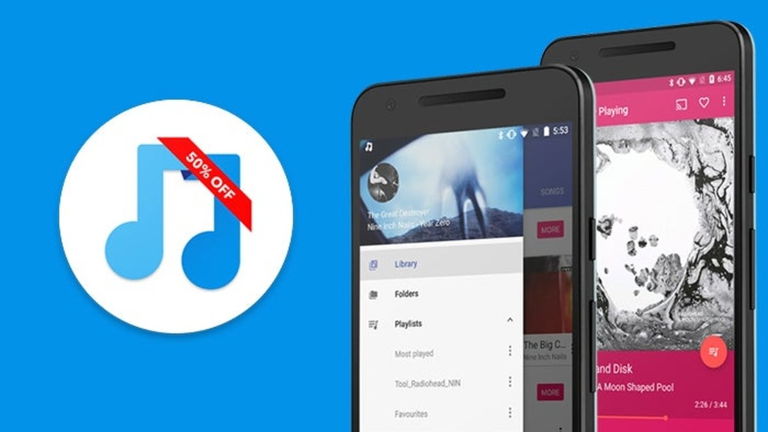 Uno de los mejores reproductores de música para Android, a mitad de precio