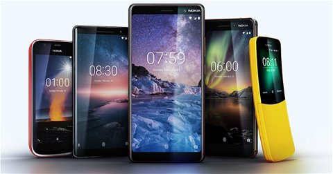 Todos los teléfonos presentados por Nokia en el MWC 2018