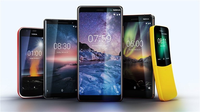 Todos los teléfonos presentados por Nokia en el MWC 2018