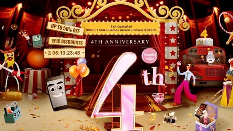 Celebra con GearBest su 4º aniversario rodeado de ofertas dedicadas a ti
