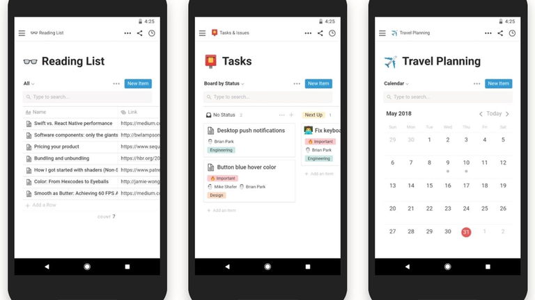 Notion, el gestor de notas y tareas multiplataforma más potente, llega a Android