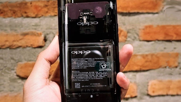 El Oppo Find X es aún más espectacular con la parte trasera transparente