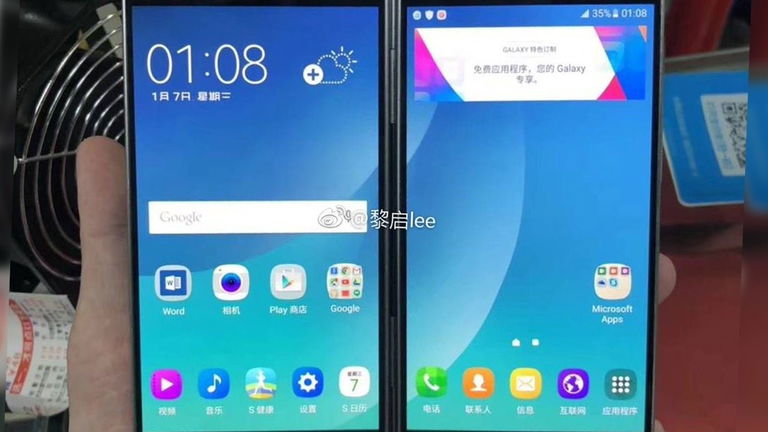 Sale a la luz un Samsung plegable con la pantalla del Galaxy Note 4 y procesador del Note8