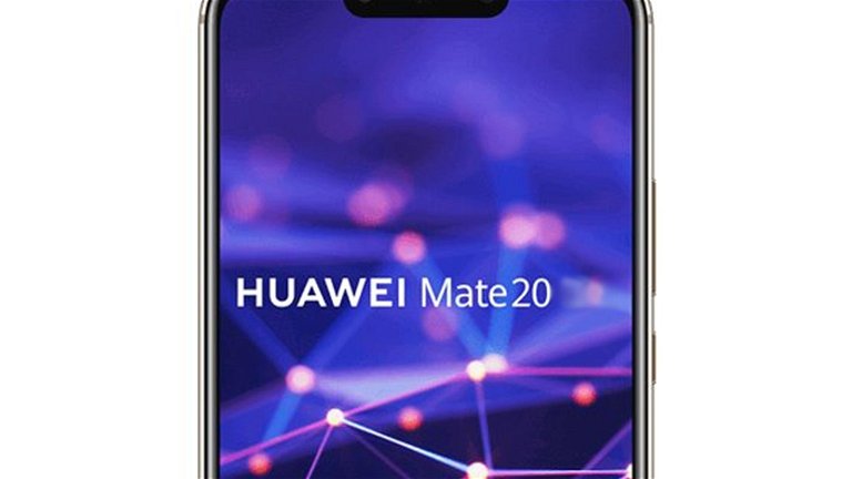 El panel frontal del Huawei Mate 20 confirma un notch y desbloqueo facial tipo Face ID
