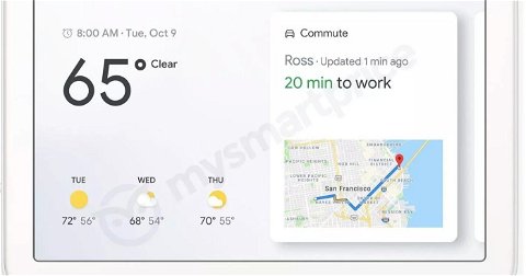 Google Home Hub mantendrá líneas y materiales de los Google Home, y se muestra ahora en color gris 'Charcoal'