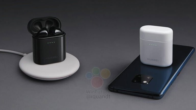 Los nuevos "AirPods" de Huawei se podrán cargar de forma inalámbrica encima del Mate 20 Pro