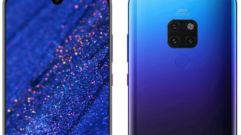 El Huawei Mate 20 se filtra a pocos días de su presentación, con mini notch y en color "Twilight"