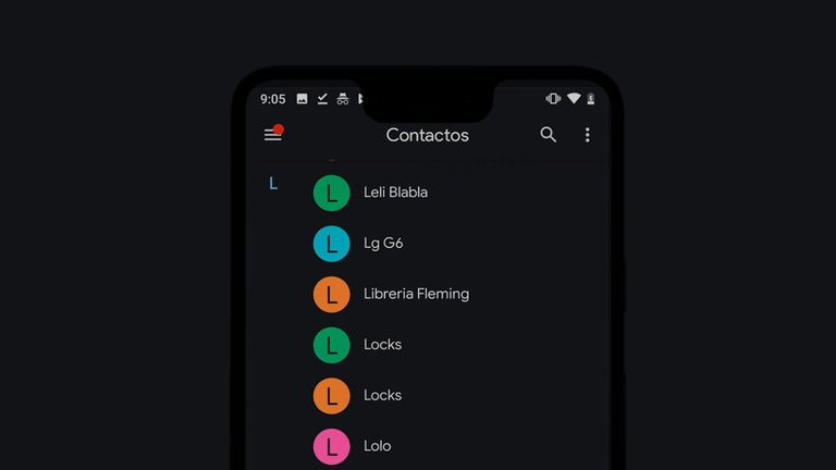Google actualiza su aplicación de contactos con tema oscuro
