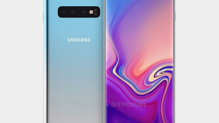 Este es el Samsung Galaxy S10 Plus, con cuatro cámaras traseras y agujero en la pantalla
