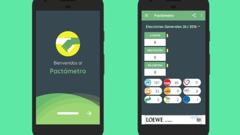 Descarga el pactómetro de las Elecciones 28A en tu Android