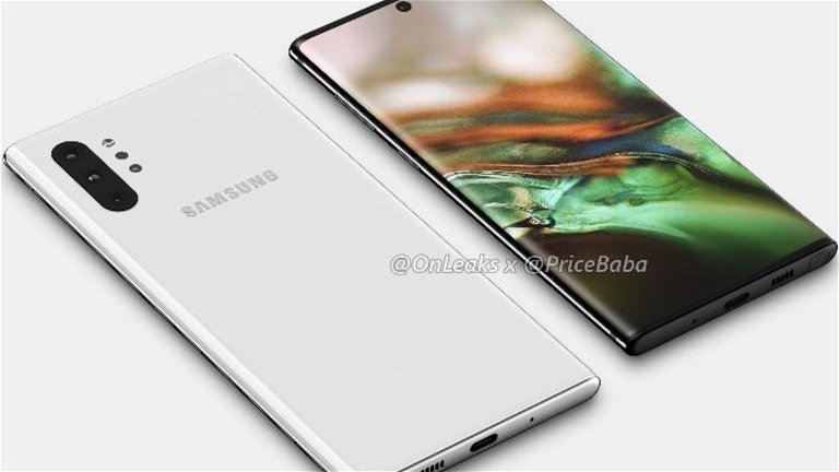 Nuevos renders nos muestran el diseño del Samsung Galaxy Note 10 Pro
