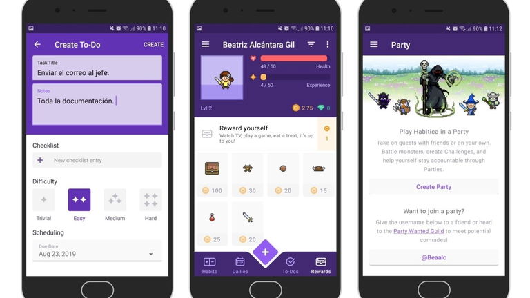 Convierte tu lista de tareas en un auténtico juego con esta app: cumple objetivos y diviértete al mismo tiempo