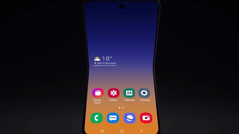 Samsung muestra en vídeo un concepto de móvil plegable vertical al estilo del nuevo Motorola RAZR
