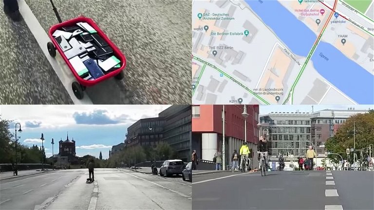 Simulan un atasco en Google Maps con 99 móviles de segunda mano y un poco de ingenio