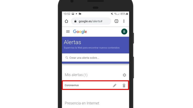 Cómo crear alertas sobre el coronavirus en Android para estar siempre informado