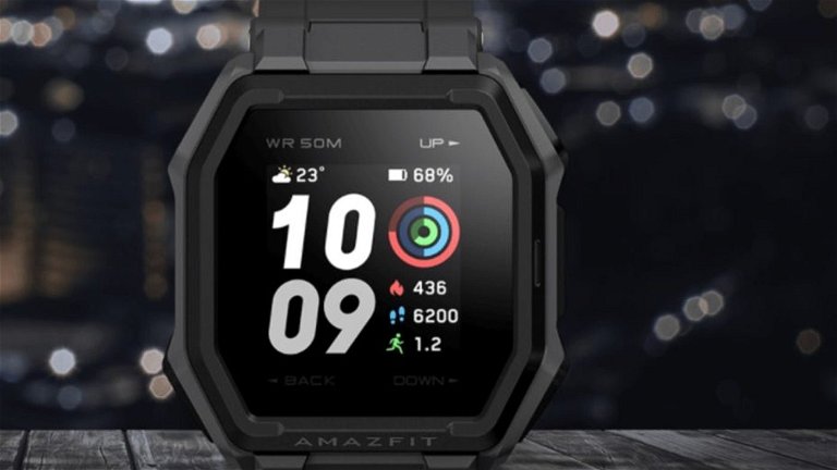 El nuevo Amazfit Ares es un smartwatch deportivo con aspecto ultrarresistente de menos de 100 euros