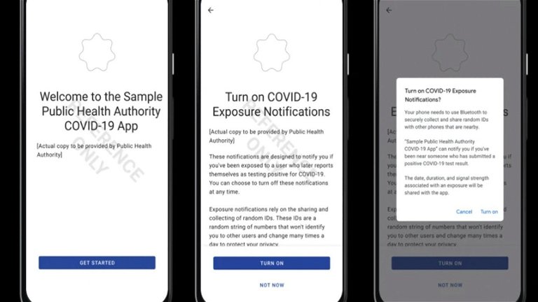 Google muestra cómo funcionarán las apps que incluyan su sistema de rastreo para luchar contra el coronavirus