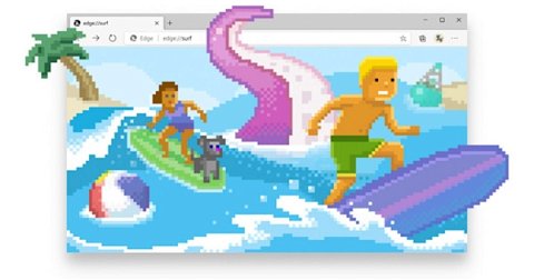 Cómo jugar al minijuego del surf en Microsoft Edge en PC y móvil
