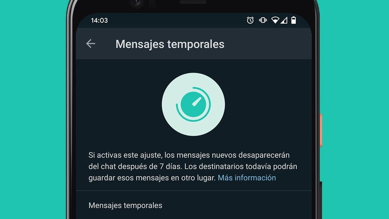 WhatsApp: Así puedes activar los mensajes temporales que desaparecen