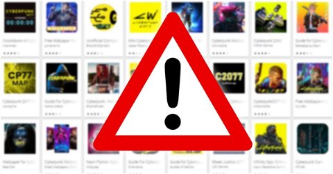 El fenómeno Cyberpunk 2077 aterriza en Play Store con docenas de apps potencialmente peligrosas