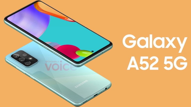 El diseño del nuevo Samsung Galaxy A52 5G, filtrado en renders de alta calidad