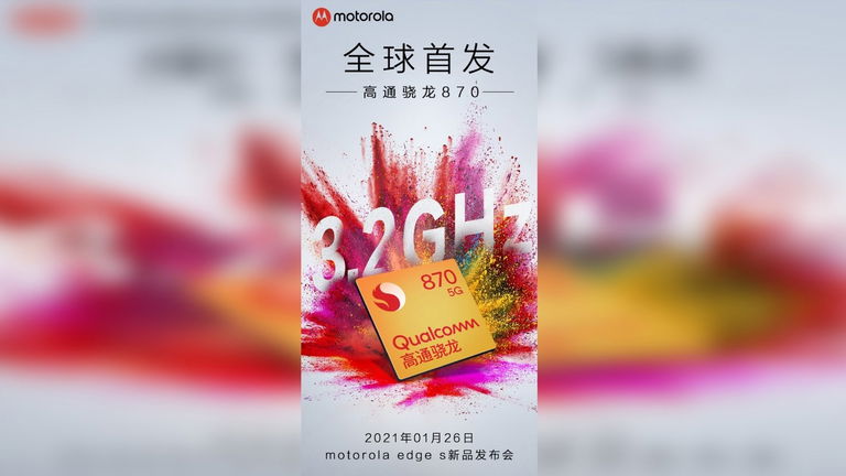 Motorola anuncia el Motorola Edge S con procesador Snapdragon 870