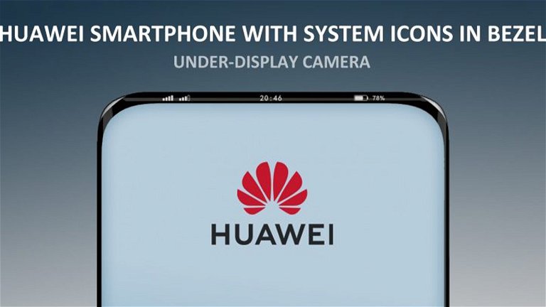 La última idea de Huawei: un móvil con pantalla en el marco superior
