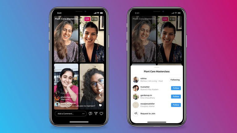 Cómo hacer directos de 3 y 4 personas en Instagram