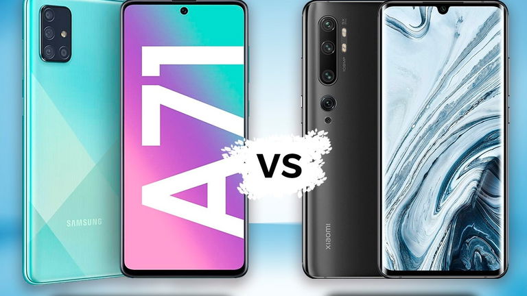Samsung Galaxy A71 vs Xiaomi Mi Note 10, comparativa: ¿cuál me compro?