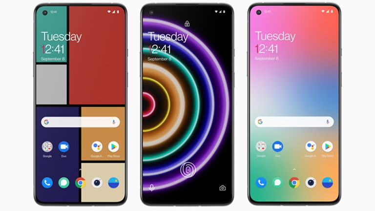 La nueva app de OnePlus es un fondo de pantalla que cambia de color según tu uso del móvil