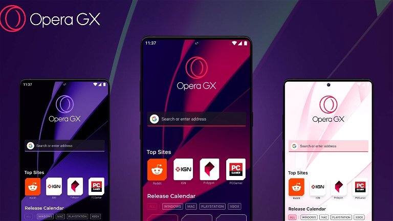 Opera GX, el navegador para gamers, ya se puede descargar en Android y iOS