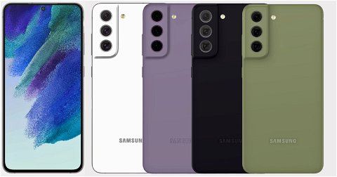 El diseño del Samsung Galaxy S21 FE se filtra al completo en todos sus colores