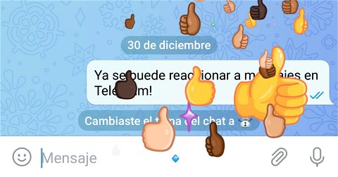 Cómo reaccionar a un mensaje en Telegram