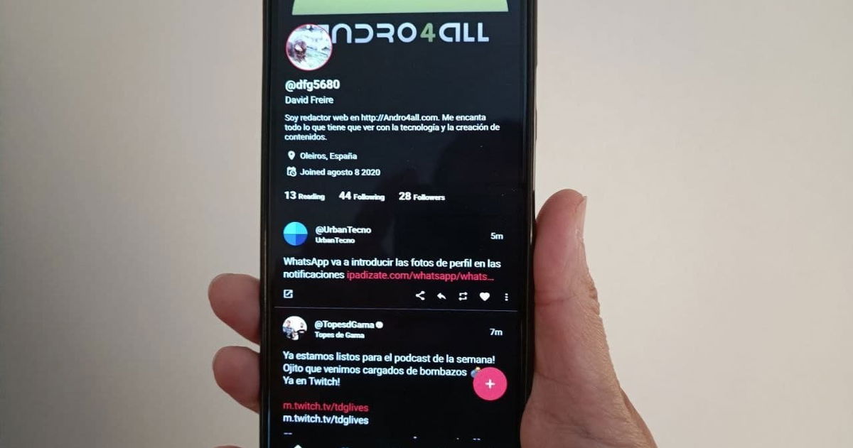 Este es el mejor cliente de Twitter que he probado en Android