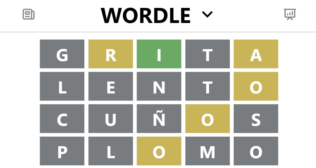 Wordle en español 320, solución pistas para encontrar la palabra de